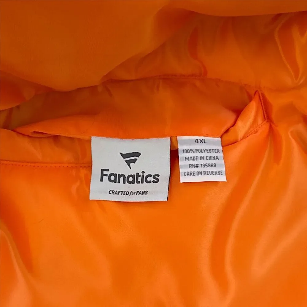 NWT Tennessee Volunteers Reversible Satin Full-Zip Jacket Orange/Gray Size 4XL